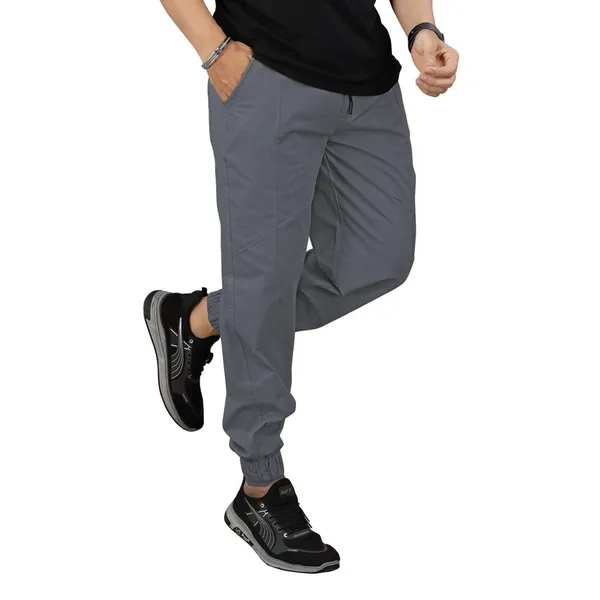 Cotton_Cargo_Pants_Slim_Fit_Comfort_Wear_Elastic_Waistband_Tapered_Ankle_Design