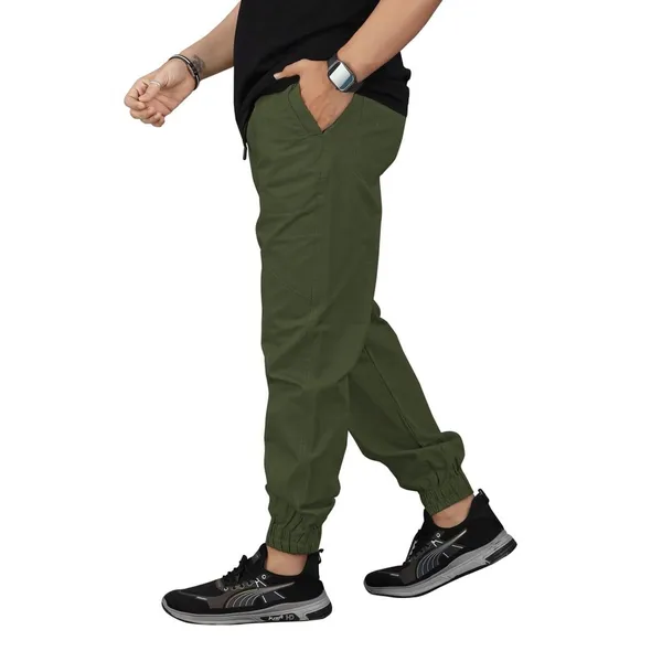 Cotton_Cargo_Pants_Slim_Fit_Comfort_Wear_Elastic_Waistband_Tapered_Ankle_Design