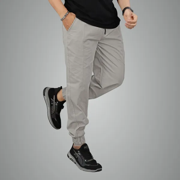 Cotton_Cargo_Pants_Slim_Fit_Comfort_Wear_Elastic_Waistband_Tapered_Ankle_Design