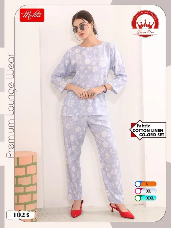 Light_Purple_Premium_Lounge_Wear_Cotton_Linen_Co_Ord_Set_For_Women