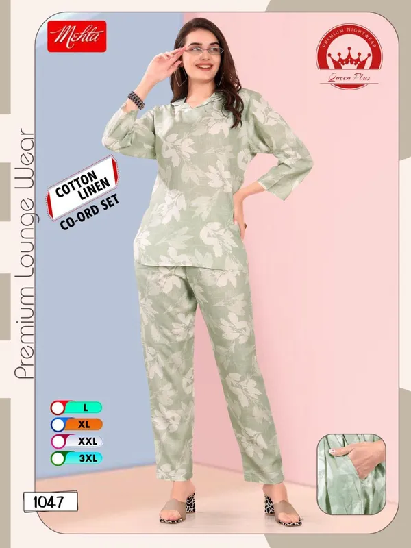 Light_Green_Mehta_Premium_Lounge_Wear_Cotton_Linen_Co_Ord_Set_For_Women