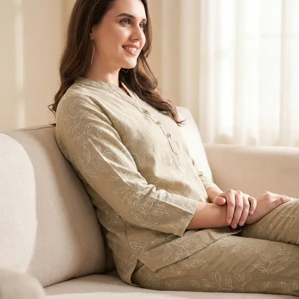 Beige_Premium_Cotton_Linen_Co_Ord_Set_For_Women