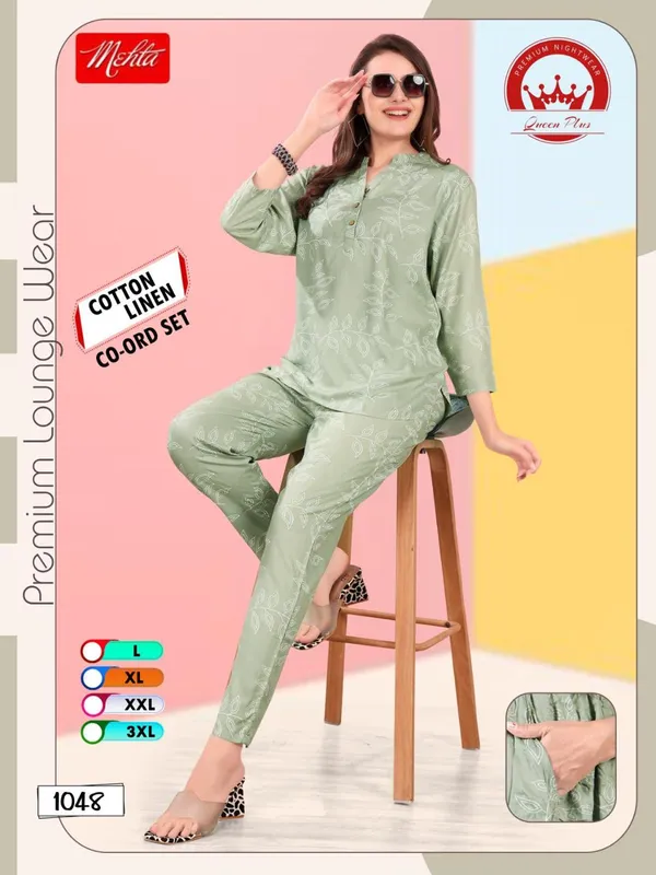 Green_Premium_Cotton_Linen_Co_Ord_Set_For_Women