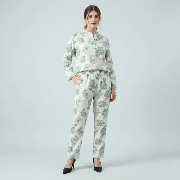 Off_White_Premium_Floral_Print_Loungewear_Co_Ord_Set_For_Women