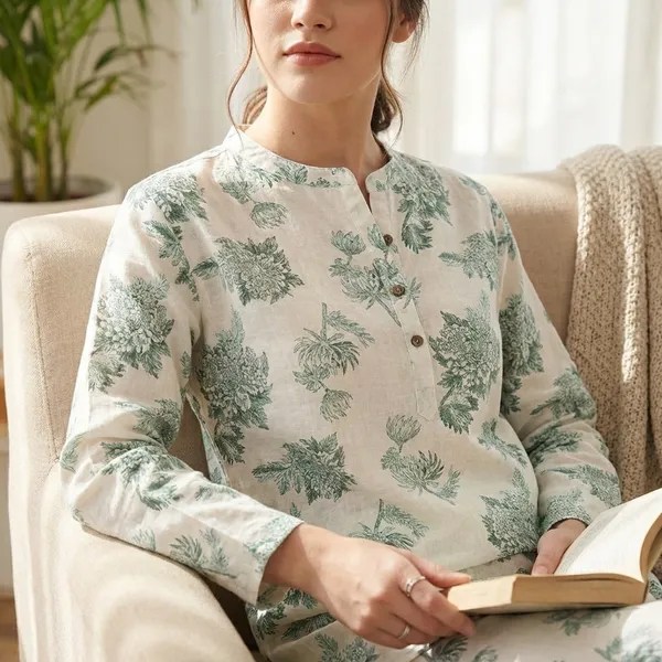 Off_White_Premium_Floral_Print_Loungewear_Co_Ord_Set_For_Women