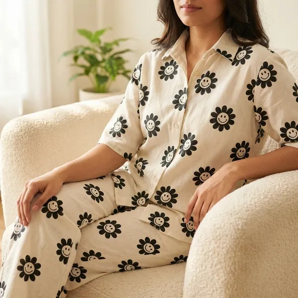 Off_White_Premium_Cotton_Linen_Loungewear_Set_Floral_Print_Co_Ord_Set_For_Women