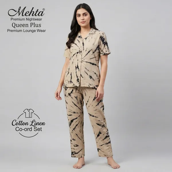 Yellow_Premium_Cotton_Linen_Abstract_Print_Co_Ord_Set_For_Women