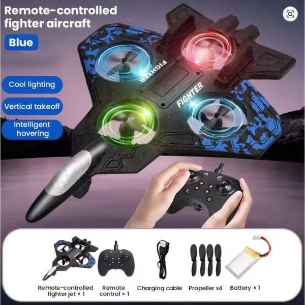 Fighter_Jet_RC_Plane,_2.4GHz_Foam_Remote_Control_Airplane_–_Easy_Fly_Gyro_Stabilized_RC_Jet_for_Kids_And__Adults,_LED_Lights,_Stunts,_Long_Range,_Ready_to_Fly