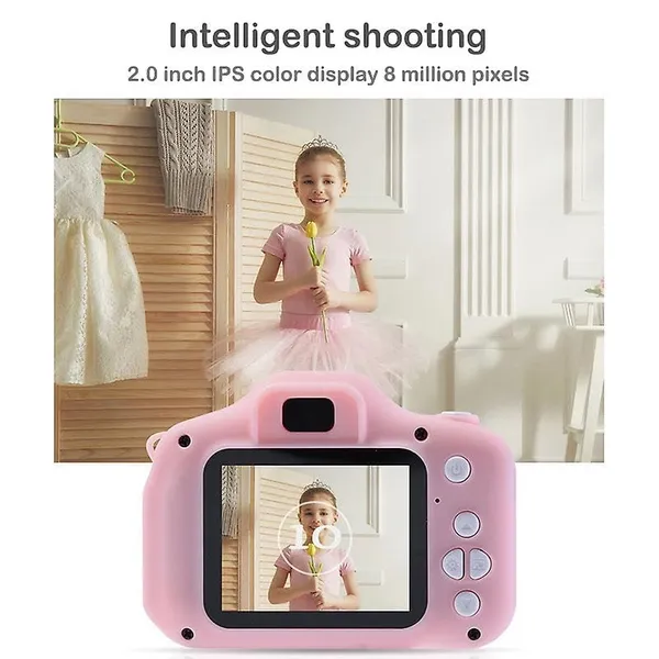 This_Rechargeable_Kids'_Digital_Camera_Is_A_Popular_Toy_Designed_For_Children_Aged_3_To_12._It_Features_A_Lightweight,_Child_Friendly_Design_And_Typically_Offers_1080P_Hd_Video_Recording_And_Varying_Photo_Resolutions,_Such_As_12Mp_Or_13Mp