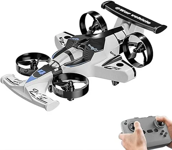2_In_1_Rc_Flying_Car_Drone,_A_Hybrid_Remote_Control_Toy_Designed_To_Operate_As_Both_A_High_Speed_Stunt_Car_And_A_Versatile_Quadcopter.