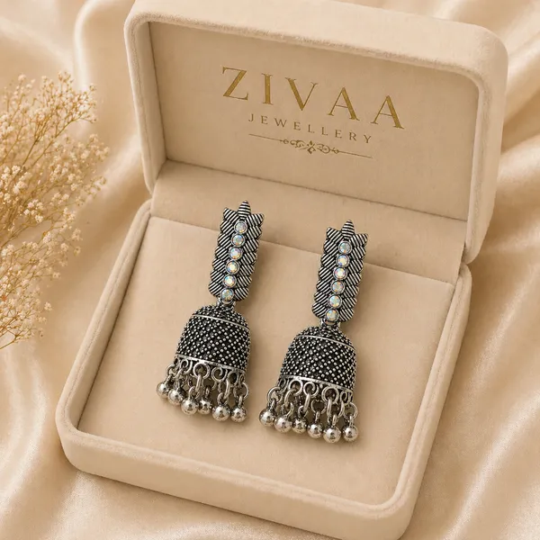 Oxidized_Silver_Toned_Brass_Jhumka_Earrings_With_Colourful_Stone_Embellishments