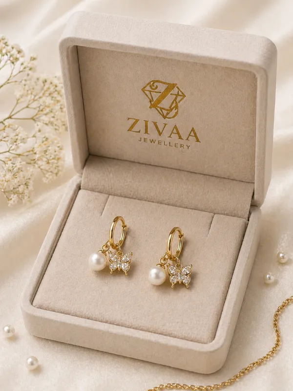 Pearl_And_Butterfly_Charm_Gold_Toned_Brass_Hoop_Earrings_By_Scope_Jewellery