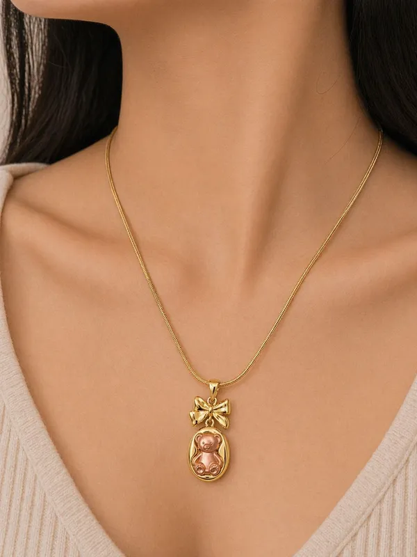 Gold_Toned_Brass_D_Panda_Pendant_Necklace_With_Pink_Gemstone
