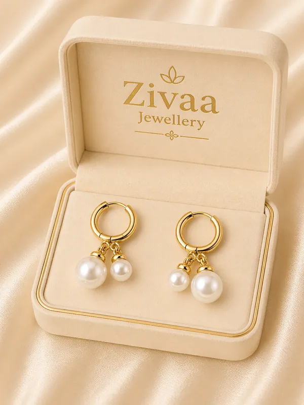 Elegant_Pearl_Drop_Earrings_With_Gold_Toned_Brass_Hoops_And_Star_Accent