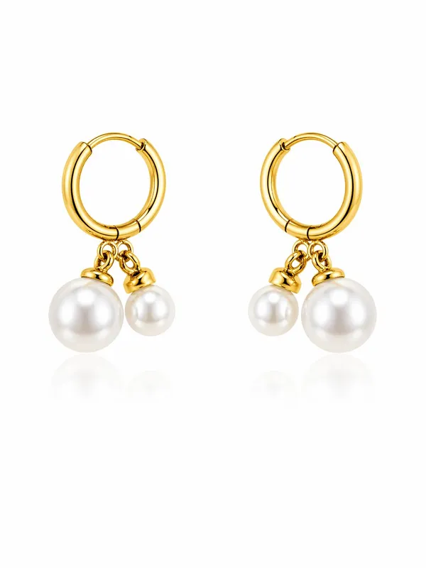 Elegant_Pearl_Drop_Earrings_With_Gold_Toned_Brass_Hoops_And_Star_Accent