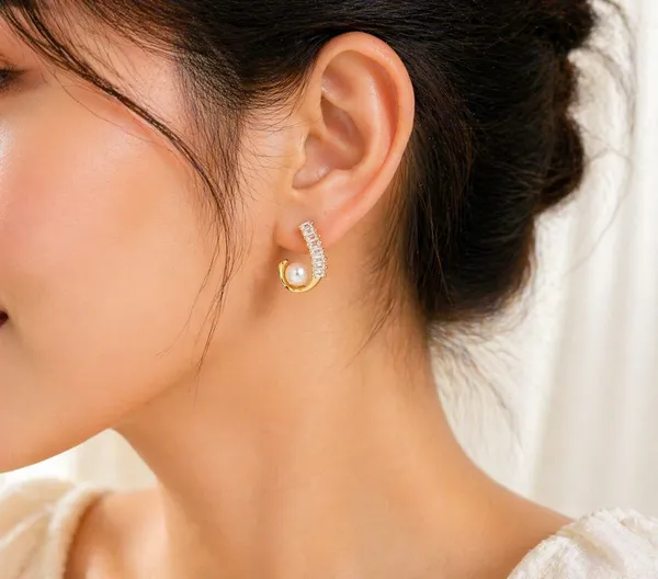 Gold_Plated_Pearl_And_Crystal_Hoop_Earrings