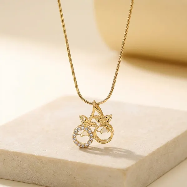 Gold_Toned_Sparkling_Bicycle_Pendant_Necklace_With_Crystal_Accents