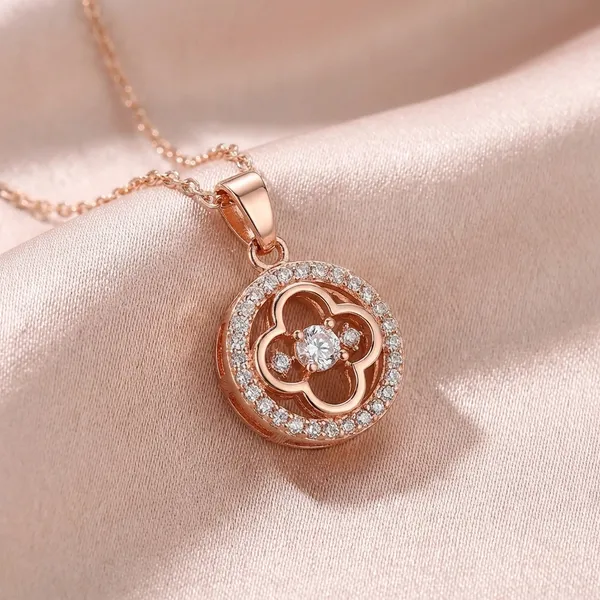 Rose_Gold_Crystal_Pendant_Necklace_With_Chain