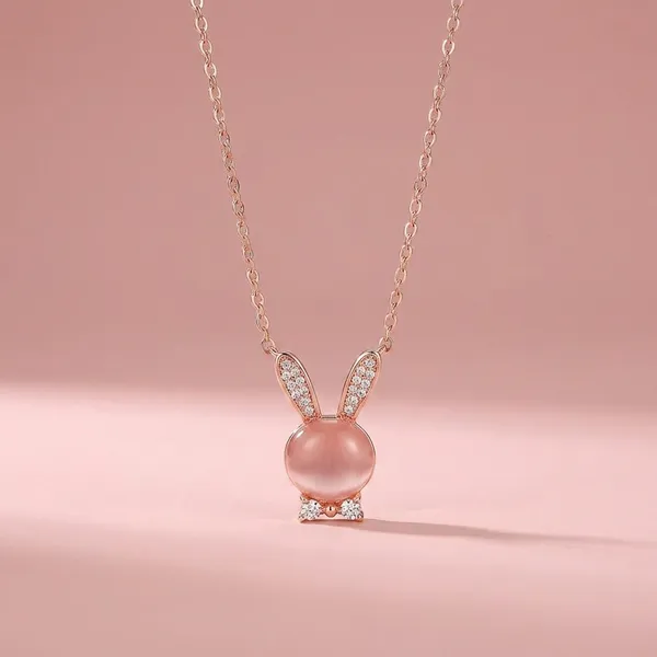 Rose_Gold_Crystal_Bunny_Pendant_Necklace