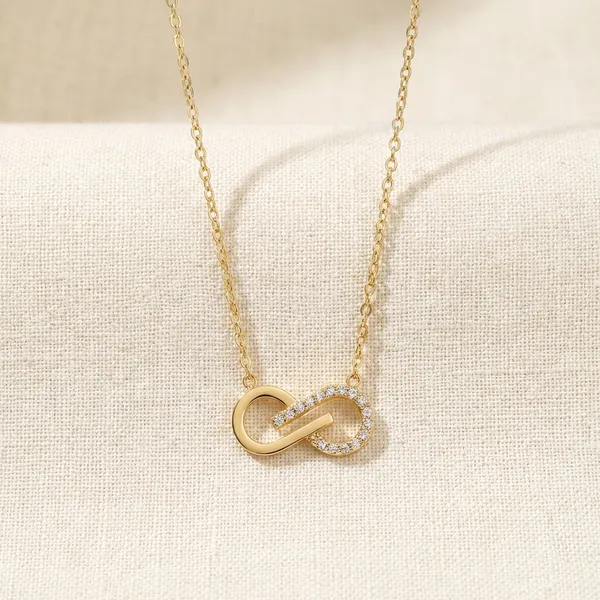 Elegant_Infinity_Necklace_With_Rose_Gold_Accent