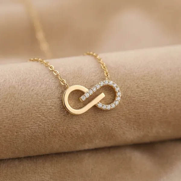 Elegant_Infinity_Necklace_With_Rose_Gold_Accent
