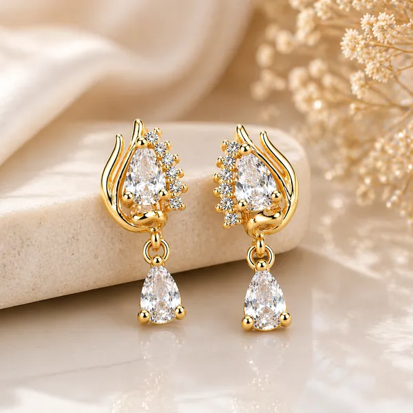 Gold_Plated_Crystal_Drop_Earrings_With_Pearl_Accents