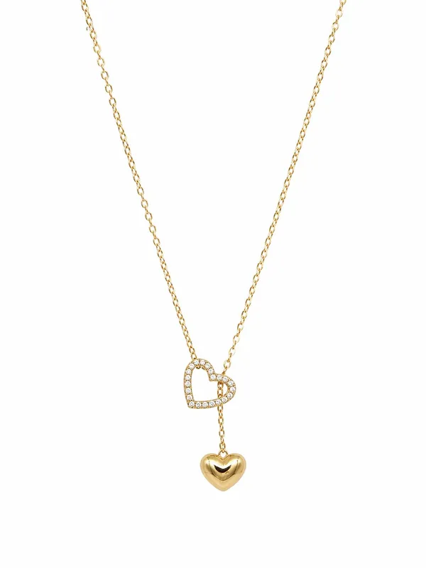 Gold_Toned_Brass_Double_Heart_Pendant_Necklace_Chain_With_Dual_Heart_Charms