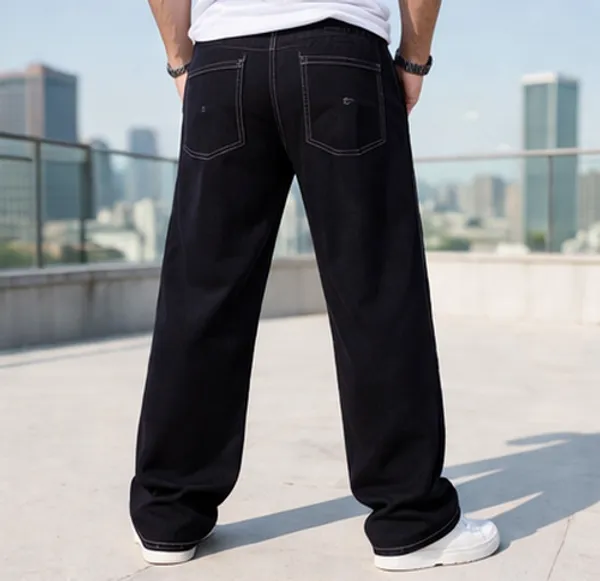 Boys_Black_Wide_Leg_Baggy_Jeans_With_Contrast_Stitching