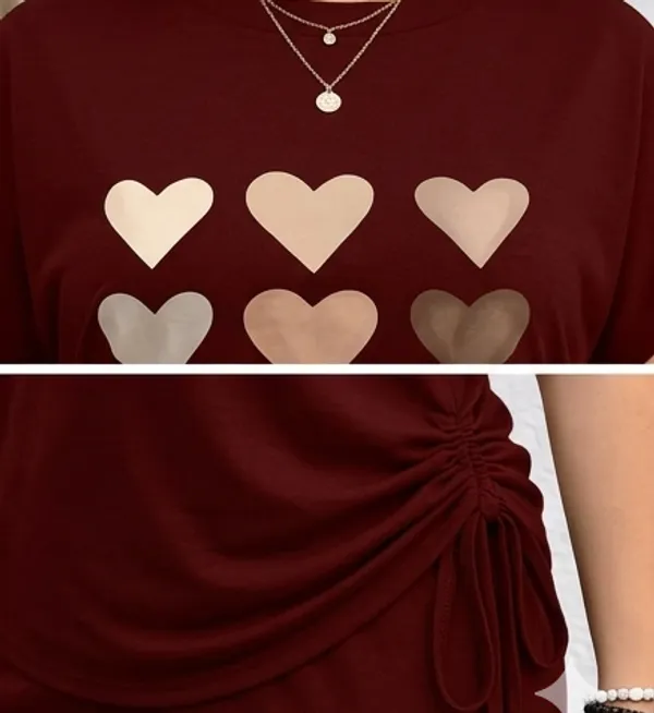 Maroon_Heart_Print_Co-Ord_Set_With_Drawstring_Pants