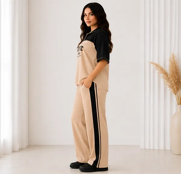 Beige_Coffee_Typography_Co-Ord_Set_-_Casual_Loungewear_Top_&_Pants