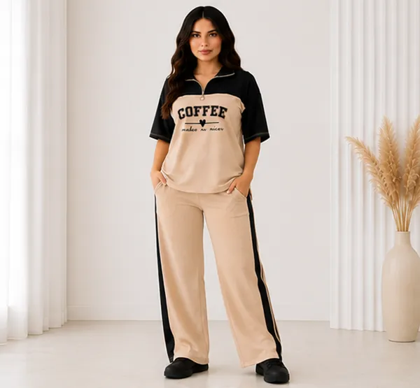 Beige_Coffee_Typography_Co-Ord_Set_-_Casual_Loungewear_Top_&_Pants