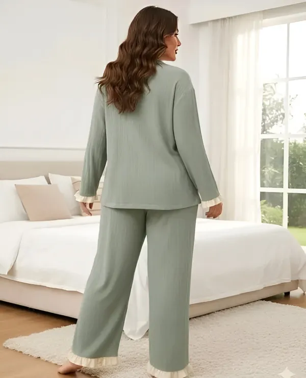 Sage_Green_Button-Up_Pajama_Set_With_Contrast_Trim