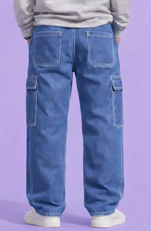 Blue_Kids_Drawstring_Jeans_For_Unisex