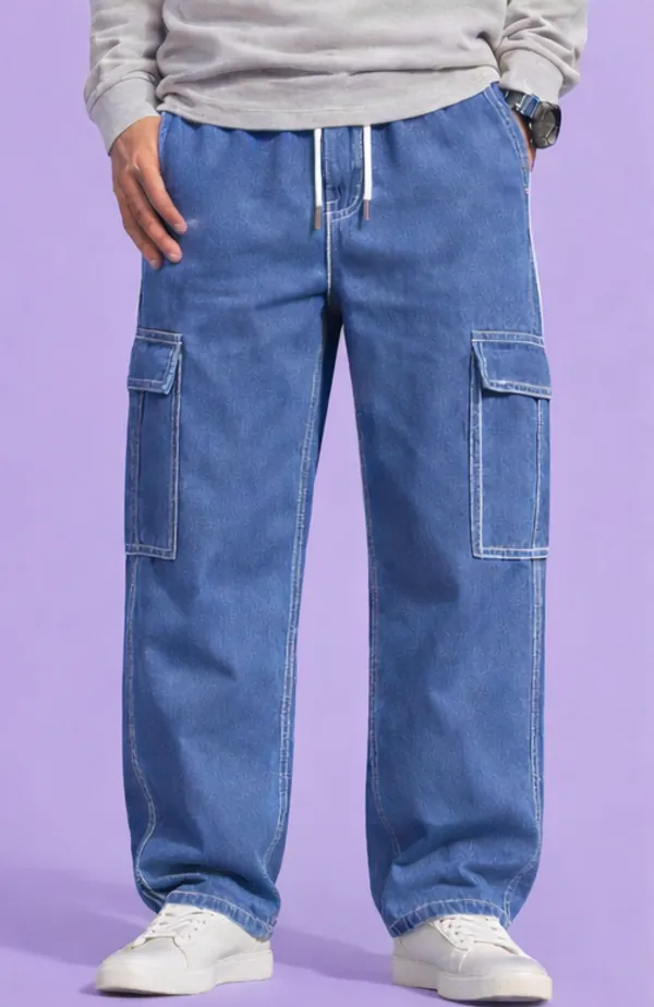 Blue_Kids_Drawstring_Jeans_For_Unisex
