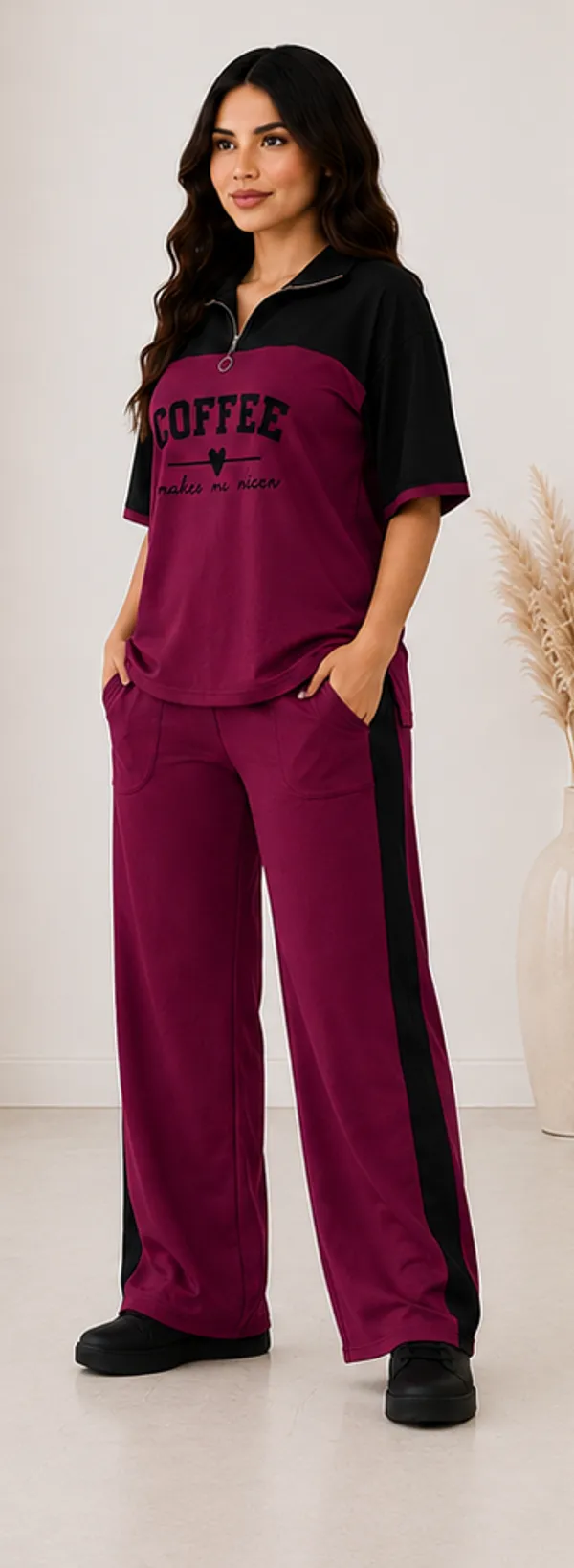 Wine_Coffee_Typography_Co-Ord_Set_-_Casual_Loungewear_Top_&_Pants