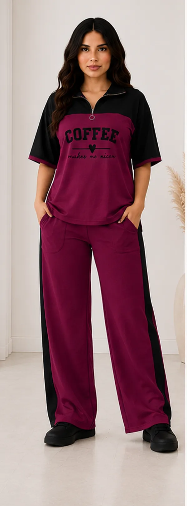 Wine_Coffee_Typography_Co-Ord_Set_-_Casual_Loungewear_Top_&_Pants