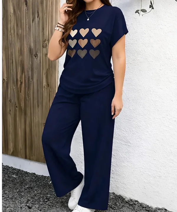 Navy_Blue_Heart_Print_Set_-_Comfortable_Two-Piece_Top_And_Pants