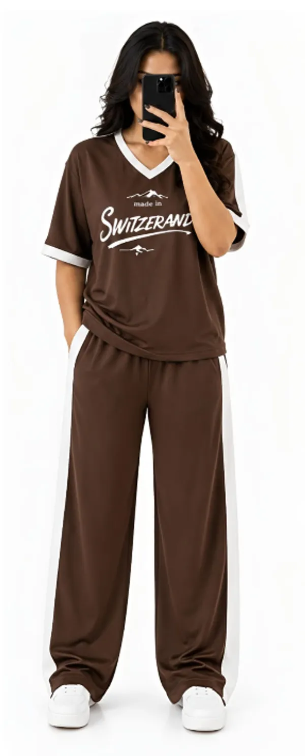 Women's_Premium_Lounge_Wear_Co-Ord_Set_|_V-Neck_Printed_T-Shirt_&_Wide_Leg_Pants_|_Soft_Night_Suit_|_Black,_Brown,_Wine_&_Beige