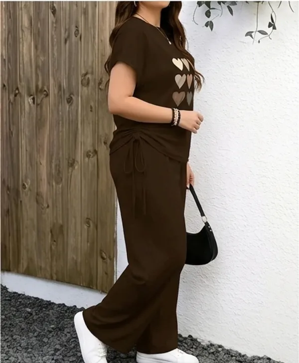 Brown_Heart_Print_Co-Ord_Set_-_Casual_Loungewear_Top_&_Pants