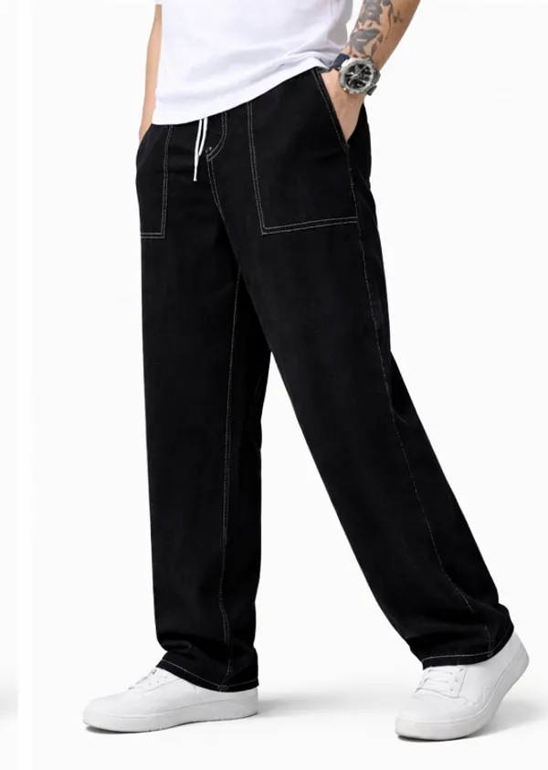 Boys_Black_Wide_Leg_Baggy_Jeans_With_Contrast_Stitching