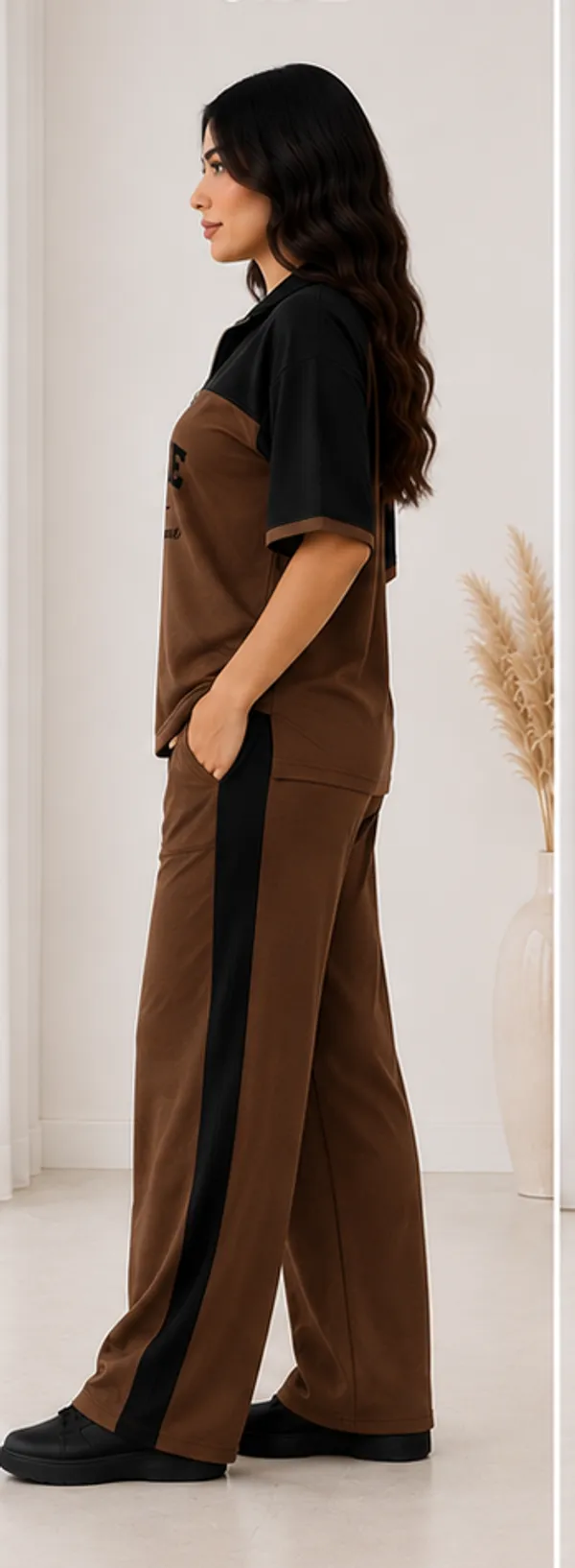 Brown_Coffee_Typography_Co-Ord_Set_-_Casual_Loungewear_Top_&_Pants