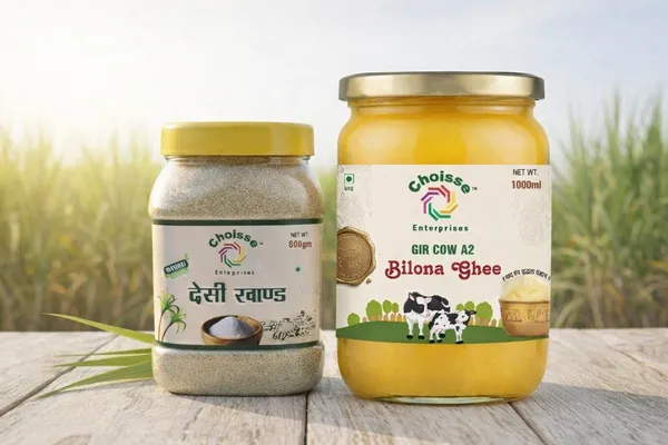 Desi_Khaand_-_800_G_And_Choisse_Gir_Cow_A2_Bilona_Ghee_-_Pure_Desi_Ghee_(1000Ml)
