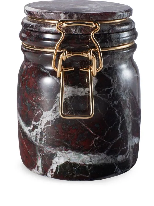 Marbled_Stone_Jar_With_Gold_Tone_Metal_Clasp_Lid