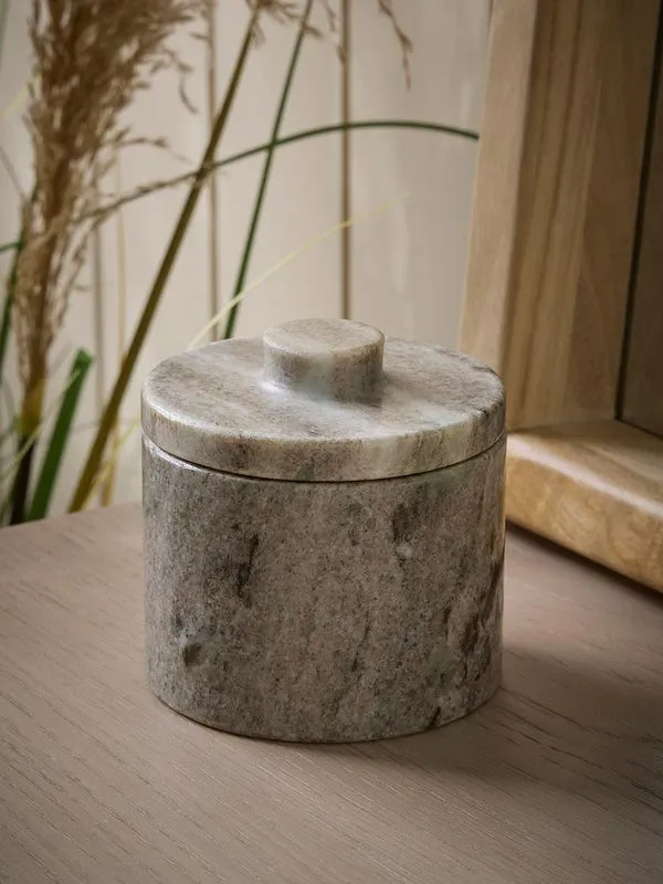 Grey_Marble_Stone_Canister_With_Lid_Decorative_Storage_Jar