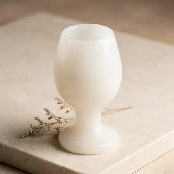 White_Marble_Stone_Goblet