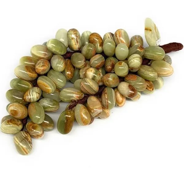 Natural_Green_Banded_Agate_Grape_Cluster_Decorative_Showpiece