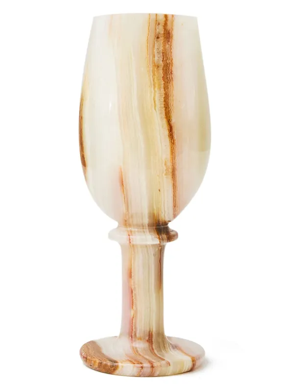 Handcrafted_White_Onyx_Marble_Goblet_With_Natural_Brown_Veining