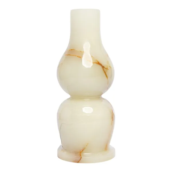 White_Jade_Gourd_Bottle_Vase_Traditional_Chinese_Decorative_Ornament