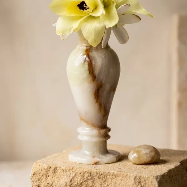 Elegant_Marble_Bud_Vase_With_Yellow_Artificial_Orchid_Flower_Decor