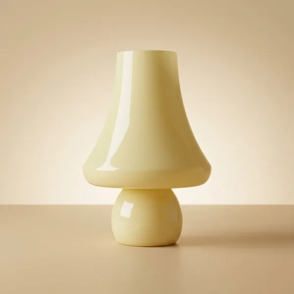 Vintage_Yellow_Mushroom_Table_Lamp